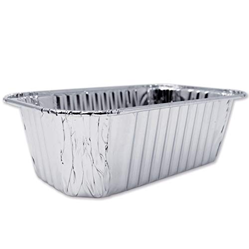 (120 Pack) Premium 1-LB Bread Loaf Baking Pans l Mini 6" x 3.7" x 2" l Extra-Heavy Duty l Disposable Aluminum Foil Oven Safe Sturdy 1-Pound Small Bread Tin