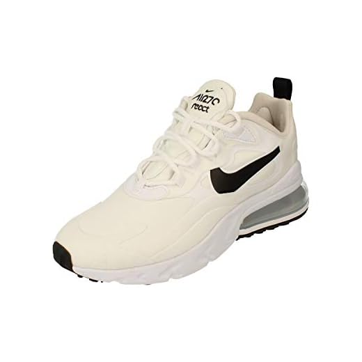 Nike W Air Max 270 React, Chaussure de Course Femme, Multicolore White Black MTLC Silver, 39 EU