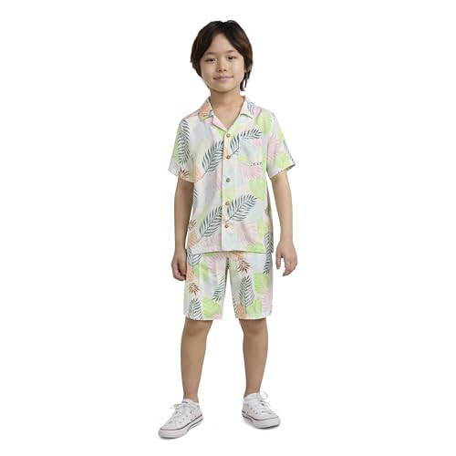 Short Sleeve Button Up Shirt and Shorts 2-Piece Outfit Set - image 2