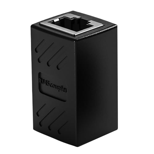 Extensor de cable de Internet, coauler de cable de Internet,Adaptador de extensión Ethernet: para computadora de larga distancia RJ45 para monitoreo de garaje en red doméstica