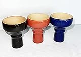 2 Hookah Bowl (Ceramic) Hookah Head- You Receive 2 Assorted Colors from The Same (BUE2020-2)