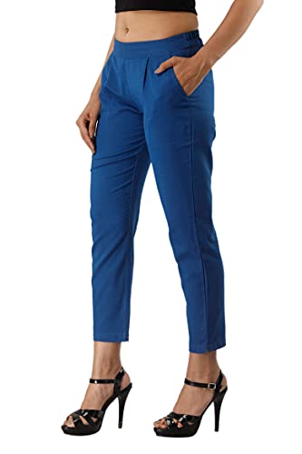 Image of Cotton Wear Casual Regular Fit Elastic Waist Double Side Pocket Trouser
