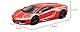 Bburago Street FIRE Lamborghini Super Car-Maßstab 1:43 - Unglaublich detailliertes Relpica Druckguss-Sammelmodell, Metall, Rot, Einheitsgröße