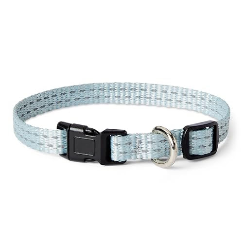 Amazon Basics Reflective Adjustable Dog Collar XS Blue