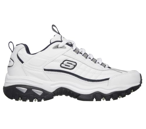 Skechers mens Energy Afterburn road running shoes, White/Navy,14 medium by Skechers - Used condition - Image 6