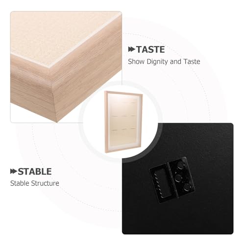 Boîte en bois pour médailles DECHOUS beige à compartiments pour diplômes - 4