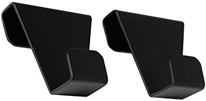 EVHooks.com Coat Hooks Designed for Tesla Model S - Black (Set of 2) - Made in Canada - Anodized Aluminum Garment Clothes Hanger - Designed by Former Tesla Employee