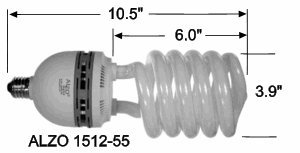 ALZO 85W Joyous Light Full Spectrum CFL Light Bulb 5500K, 4250 Lumens, 120V, Daylight White Light, Extra Large - Thumbnail 3