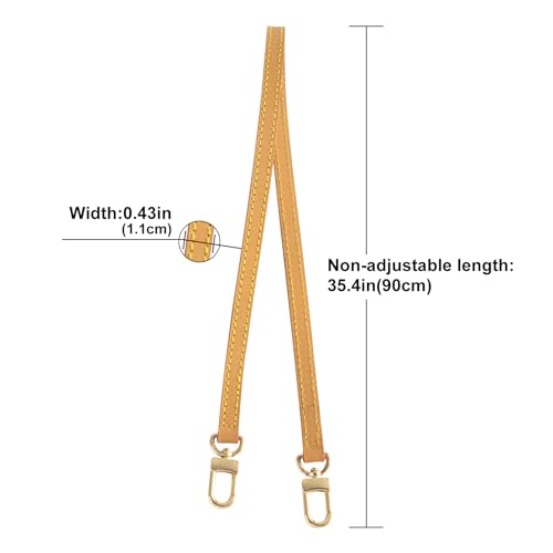 Genuine Vachetta Leather Strap for Bag,Shoulder Purse Strap Replacement Fot for Pochette Accessoires3