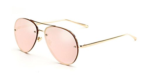 GAMT Aviator Sunglasses for Women Metal Frame Eyeglasses Gold-Barbie Pink