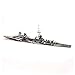 Lllunimon 1/400 Italian Musio Atandolo Light Cruiser Paper Model Kit, DIY Assembly Paper Boat Ship Military Fans Collection Gifts