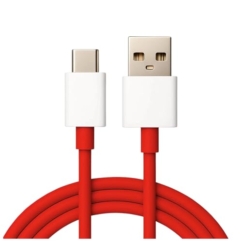 85W 80W/ 33W/ 44W/ 45W/ 50W/ 65W/ All Smartphone Supported Ultra Fast Charging USB to Type C Cable (1 Meter), SuperVOOC/Quick Charge Support, Fast Data Sync, Durable Strong Cable for Android Devices