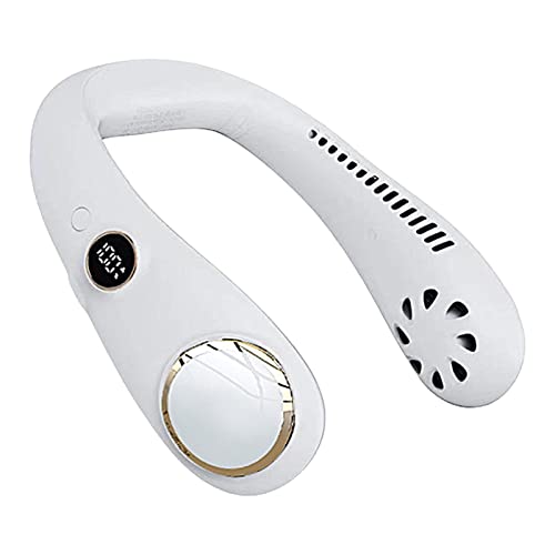 Fã sem lâmina mini verão de verão fã de pescoço pendurado refrigerador de vento forte segurança sóli