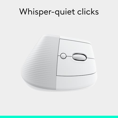 Logitech Lift Vertical Ergonomic Wireless Mouse - Off White - image 6