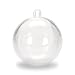  80mm Clear Plastic Acrylic Fillable Ball Ornament 