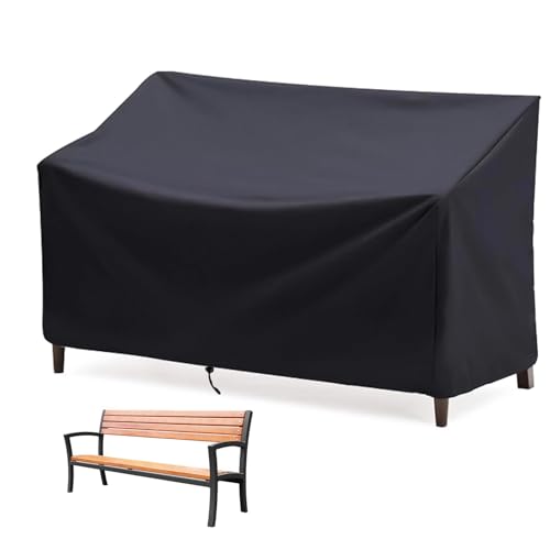 NICENEEDED Oxford Fabric Outdoor Bench Cover, Waterproof Lounge Deep Chair Covers Patio Loveseat Protective Cover