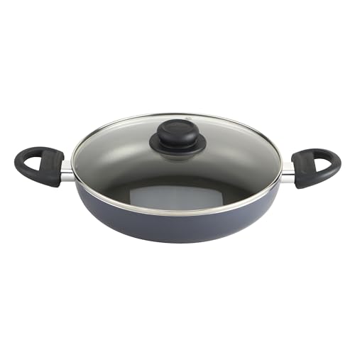 GoodCook Everyday 10.4-Inch Nonstick Cooking Pot with Lid, One Pot Meal Pan, Deep Casserole Dish, Aluminum Stockpot with Higher Walls, Ergonomic Handles, Even Heating, Black