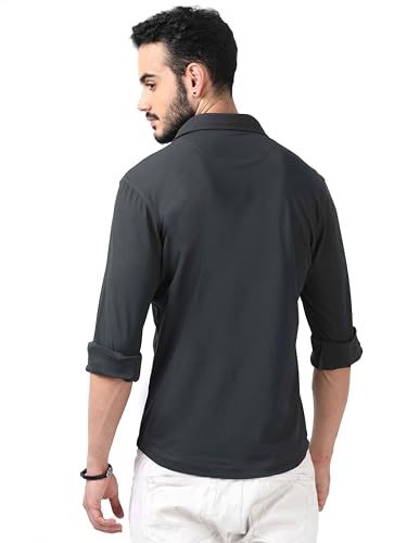 Image of STELLERS Men's Premium Full Sleeve Shirt | Feather Touch Feel| Regular Fit| Odour Resistant| Anti-Static| Wrinkle Free| Quick Dry | Stretchable| Lightweight| Sweat-Proof