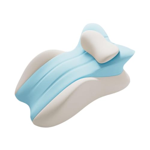 petsola 膝枕 レッグサポートクッション レジャー脚枕 低反発枕 足枕 家庭用 リラックス 読書 旅行 屋内用, ブルーグレー