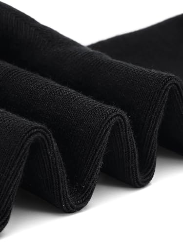 Unisex Girls Kids Youth Soft Knee High Socks 6-12 Years Old Combed Cotton Anti Odor 3 Pack School Uniform3