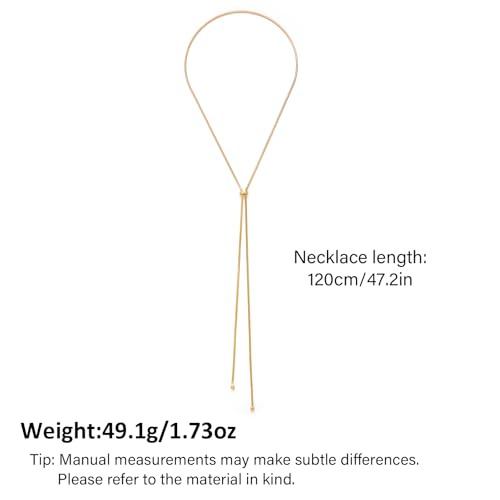 gold silver necklace for women y chain adjustable gold long necklaces fashion dainty jewelry