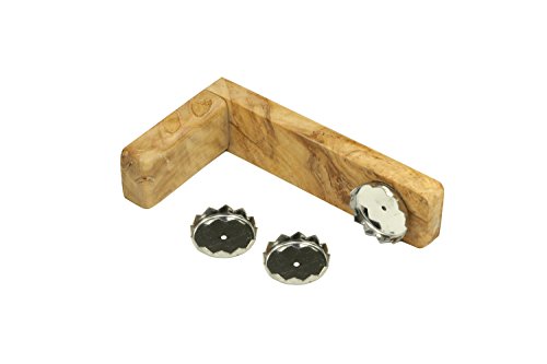 Preisvergleich Produktbild D.O.M. Magnetseifenhalter aus Olivenholz mit 3 Seifenplättchen
