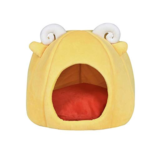 Panier pour chien stressé et grand chat lit modulable jaune L - 2
