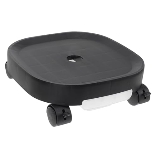 BAZEITFLOW Carrello per Piante con Ruote Girevoli e Freno Vassoio per Acqua e Base Mobile per Vasi da Fiori Durevole e Resistente per Interni Ed Esterni