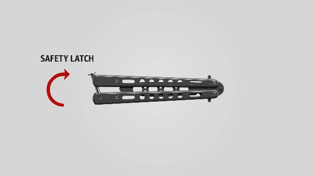 GOOD WORKER Butterfly Trainer – Balisong Trainer – Practice Butterfly – Balisong Butterfly Knives NOT Real NOT Sharp Blade – Black Dull Trick Butterfly – Butter Fly Training CSGO K10-B