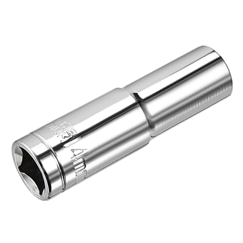 Image of TA-VIGOR 1/2 Inch Drive 14mm 6-Point Deep Socket, Metric, Cr-V Drive Socket (Polishing) for Auto Repairing and Household