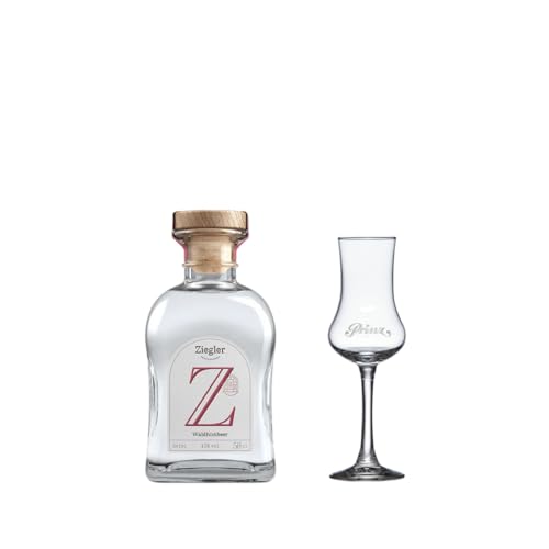 Ziegler Waldhimbeer Geist 0,5 L – 43% vol – inkl. Prinz Obstbrandglas