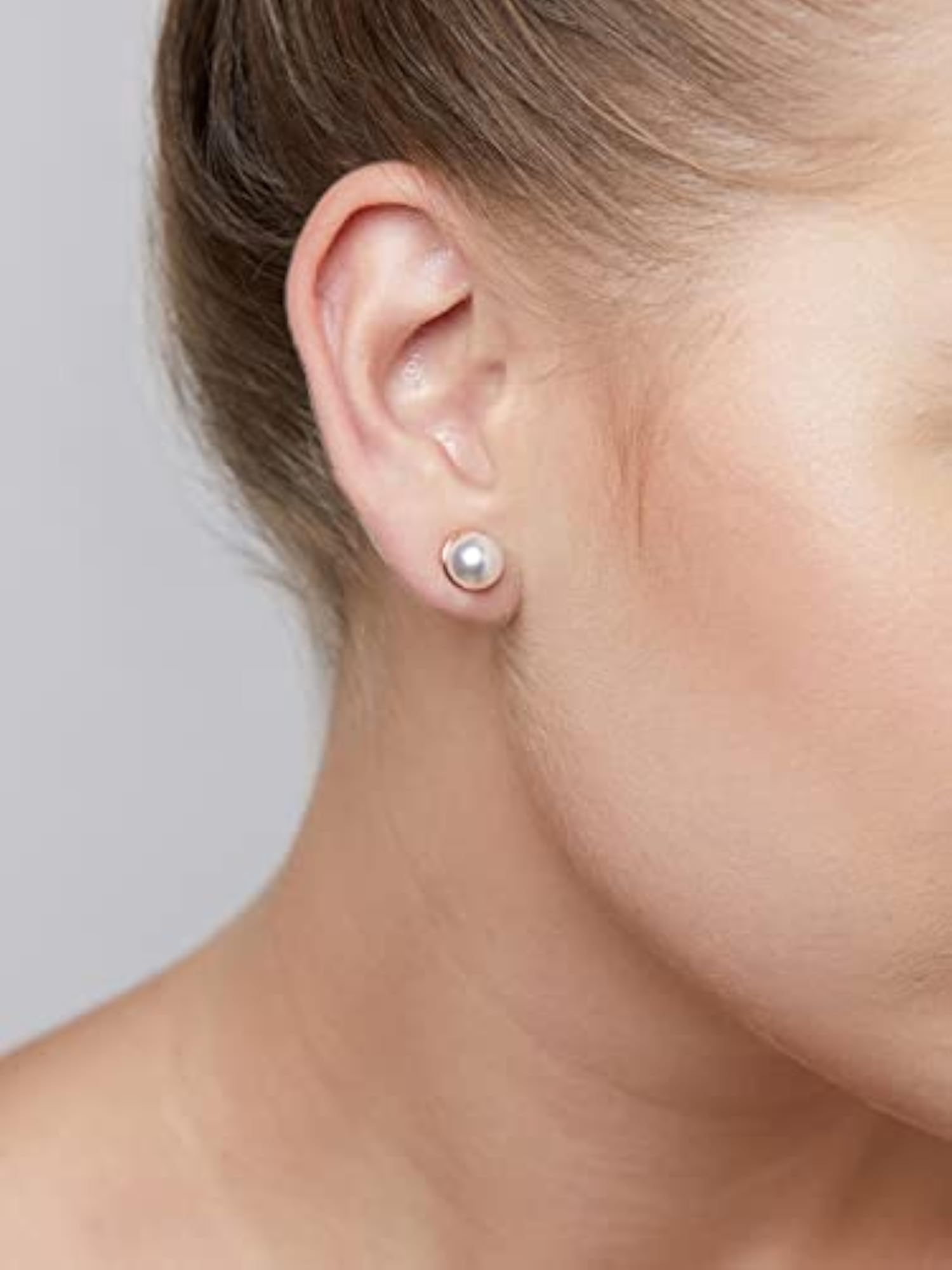 Set of 3 Pearl Stud Earrings for Women