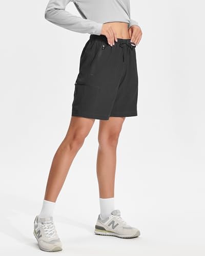 Fairylavie Women'S Hiking Cargo Shorts Lightweight Quick Dry Summer Travel Short With 4 Zipper Pockets thumb #1