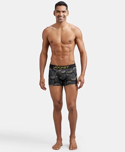 Jockey FP23 Men's Super Combed Cotton Elastane Stretch Printed Trunk with Ultrasoft Waistband (Prints May Vary) - Image 4