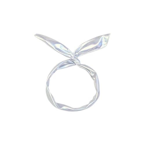 Girls Swimsuit Bikini Set Two Piece Bathing Suit Metallic Ruffled One Shoulder Swimwear with Hairband 4-13Y4