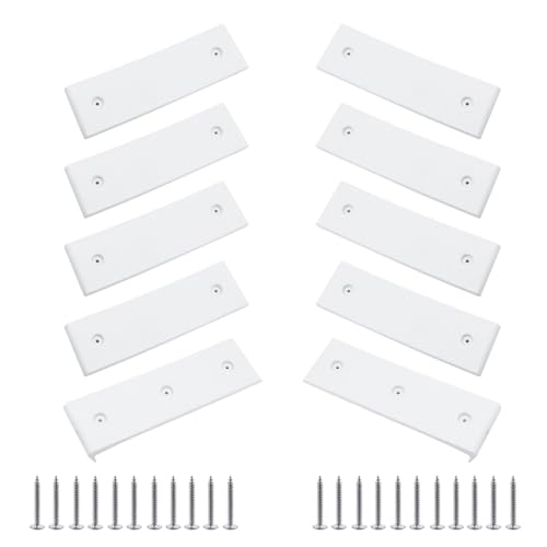 Chinflly Boat Trailer Bunk Slide Pads and Glide Bunk Enders, 3" x 10" Heavy Duty Boat Trailer Slides for Bunks Smoother Boat Bunk Slide Pads,White