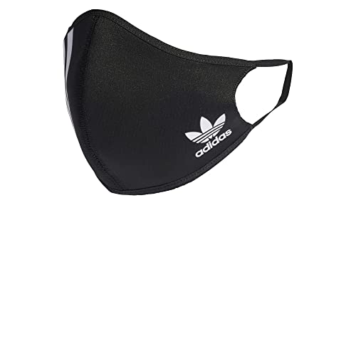 adidas 3-Stripes Unisex Face Cover, 3-Pack, Black (Medium) - Image 2