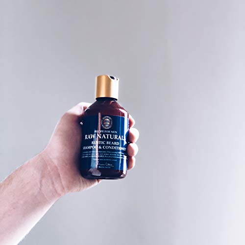 Raw Naturals RUSTIC BEARD SHAMPOO & CONDITIONER | Natural Beard Wash with cleansing apple & hop extract | Refreshing and hydrating | Natural product from Swedish Skincare Microbrewery | 250ml - Image 3