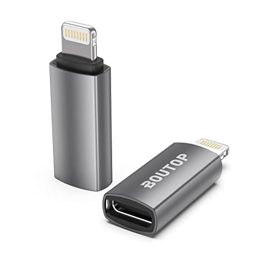 [Apple MFi Certified] USB C to Lightning Adapter Support 27W PD Fast Charging Compatible with iPhone iPad iPod (2 Pack)