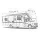 NEWFUN Wohnmobil Abdeckplane, Wohnwagen Schutzhülle, Wohnmobil Schutzdach 210D Dachschutzplane Abdeckung Abdeckplane für Wohnmobile und Wohnwagen (7.5 x 3 m)