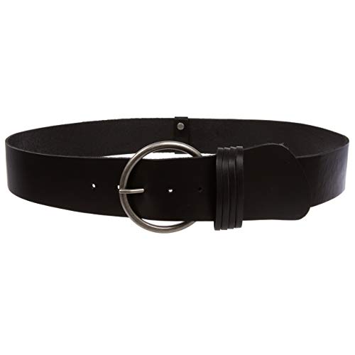 Women's High Waist Round Full Grain Taper Leather Belt