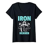 Iron Heaven Bodybuilding Jesus Gym Workout Muscle Vintage Retro Distressed