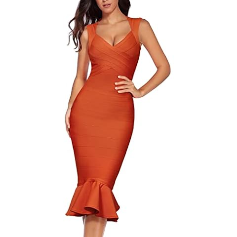 Vestido de vendaje de sirena con correa para el hombro Cover