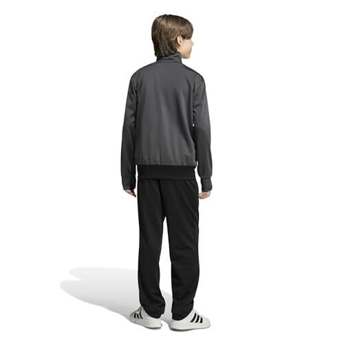 adidas Mixte enfant Junior Tricot Colourpop Track Suit, grey six/black/white, 11-12 Years