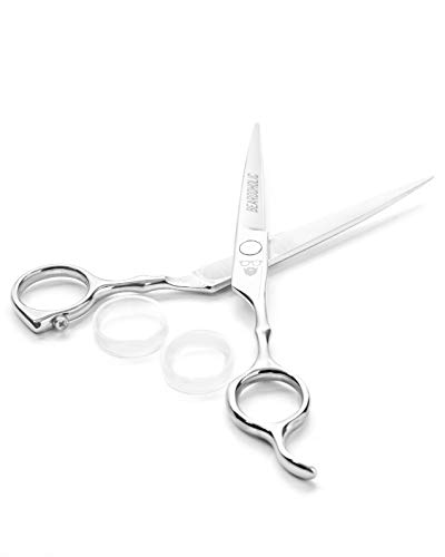 Beardoholic Beard Scissors - Japanese 6 In Stainless Steel Barber Hair Cutting Shears - Exceptionally Sharp - Fine Adjustment And Instant Hair Trimming Tension Screw - Men Professional Hairs Scissors #TOP2