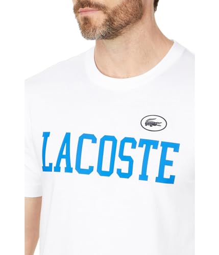 Lacoste Men's Short Sleeve Classic Fit Tee Shirt W/Large Wording3