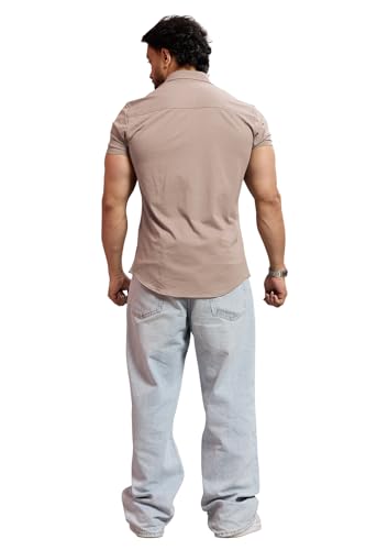 Image of FUAARK Mens Slim Fit Breathable, Lightweight & Stretchable Shirt for Casual wear