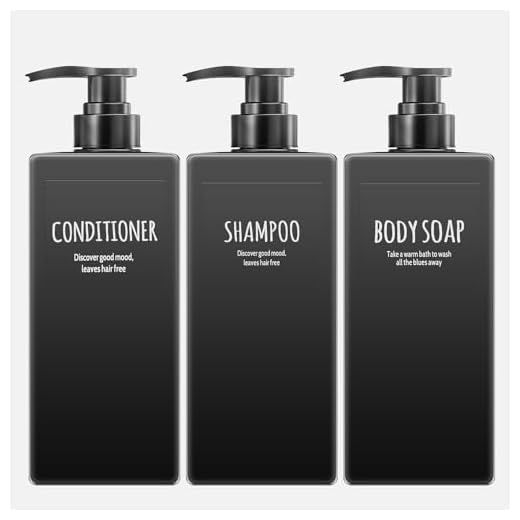 Seifenspender – RIGHTWELL 3 Stück Pumpflasche 500ml, Spülmittelspender Küche, Nachfüllbar Shampoo Flaschen zum Befüllen für Bad, Arbeitsplatte, Küche, Waschküche (Pumpe und Etikettenpapier)