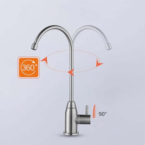 Robinet de cuisine en acier inoxydable brossé au design épuré et durable - 2