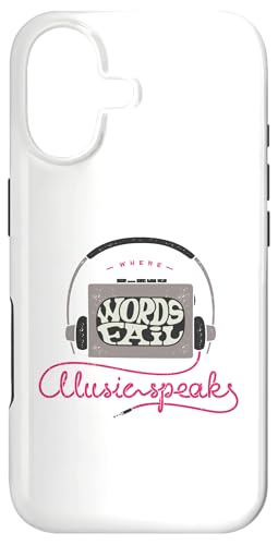 ���y���D�� Where Words Fail Music Speaks �w�b�h�z�� �X�}�z�P�[�X iPhone 17 �p